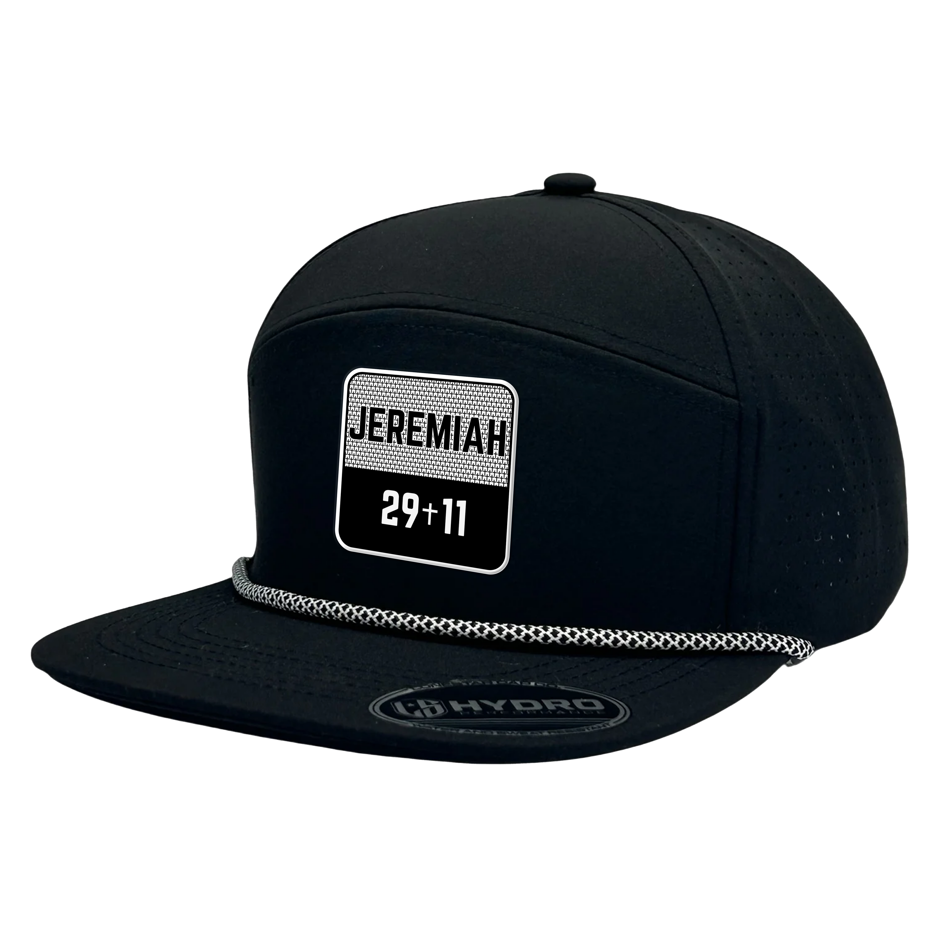 JEREMIAH 29:11 SCRIPTURE SERIES WHITE / BLACK PERFORMANCE SNAPBACK