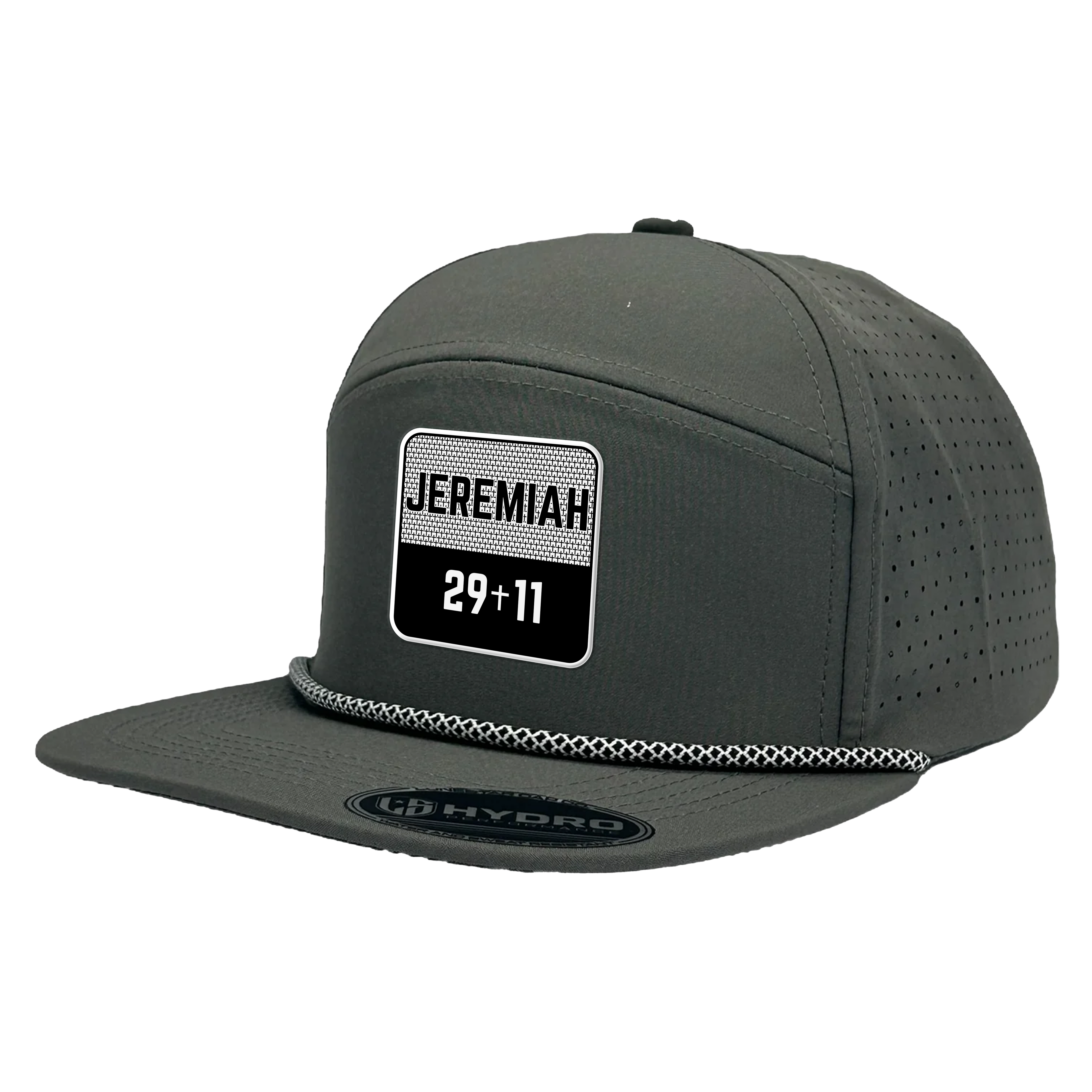 JEREMIAH 29:11 SCRIPTURE SERIES WHITE / BLACK PERFORMANCE SNAPBACK