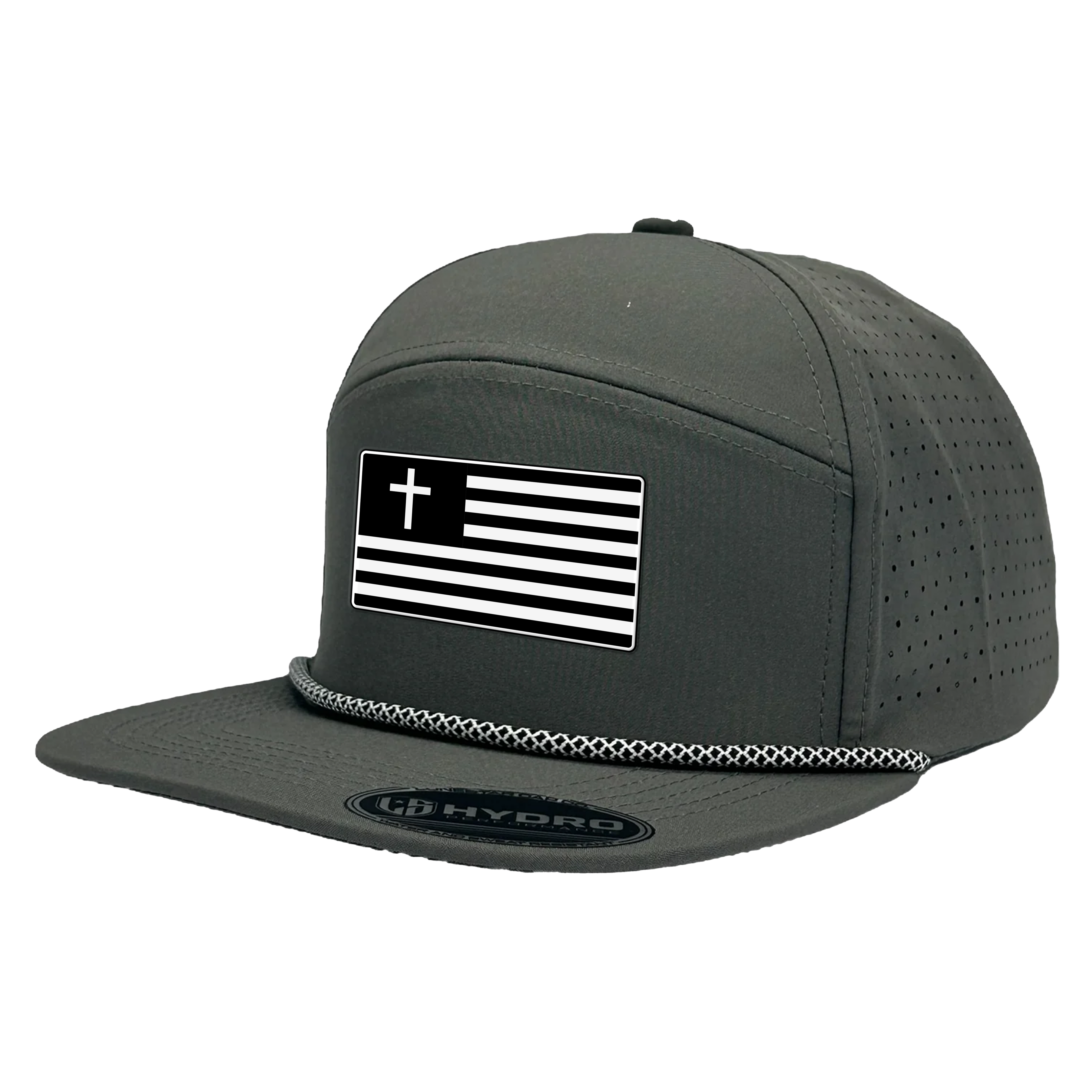 PATRIOT WHITE / BLACK PERFORMANCE SNAPBACK
