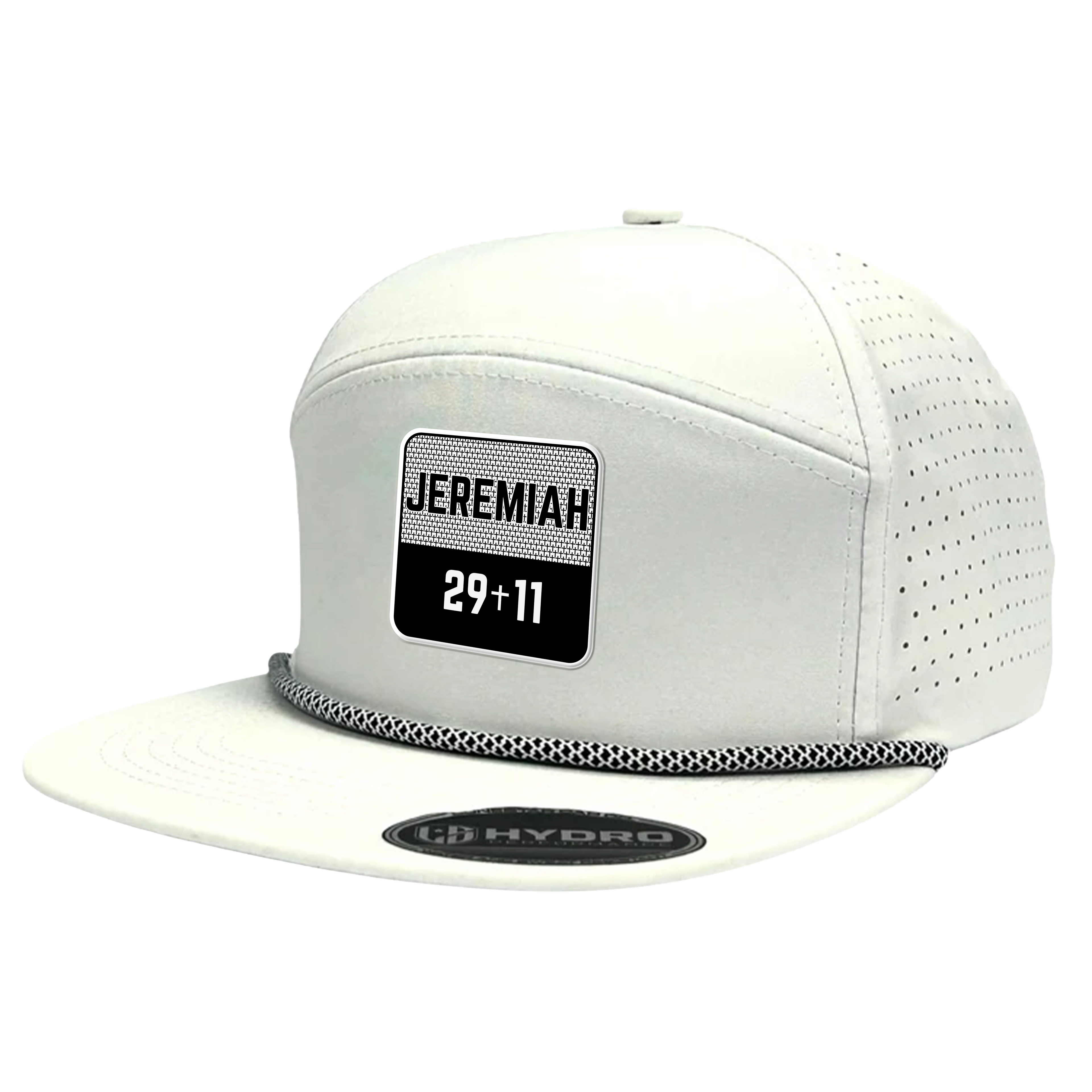 JEREMIAH 29:11 SCRIPTURE SERIES WHITE / BLACK PERFORMANCE SNAPBACK